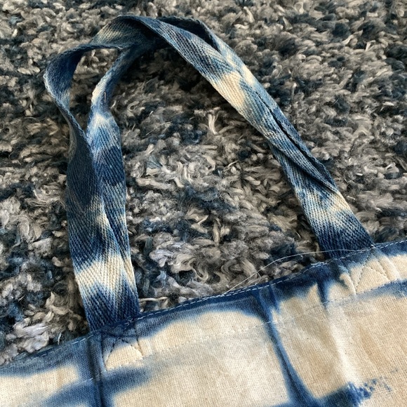 Patti Smith quote Shibori Dye tote bag- hand dyed & hand stitched ! 14”x15” - Picture 5 of 7